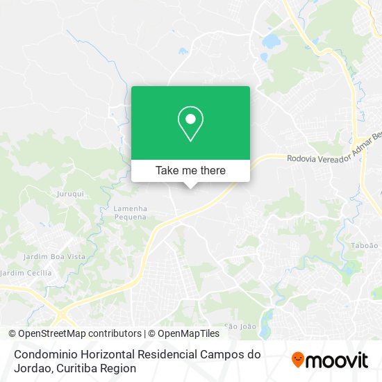 Condominio Horizontal Residencial Campos do Jordao map