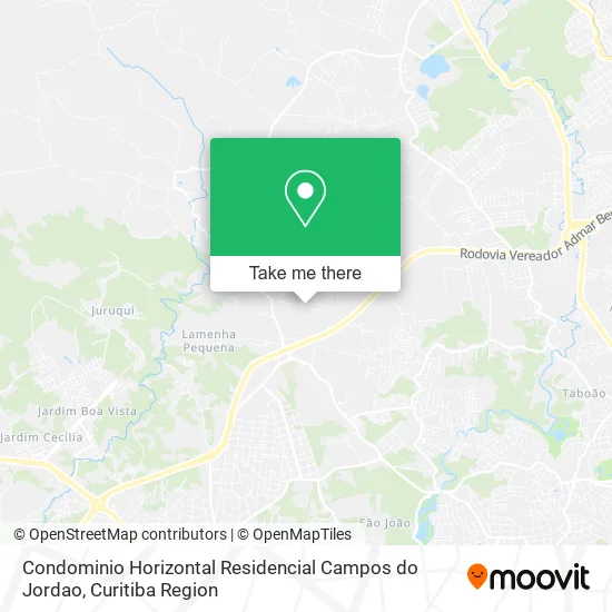 Condominio Horizontal Residencial Campos do Jordao map