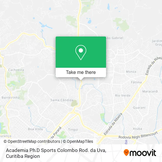 Academia Ph.D Sports Colombo Rod. da Uva map