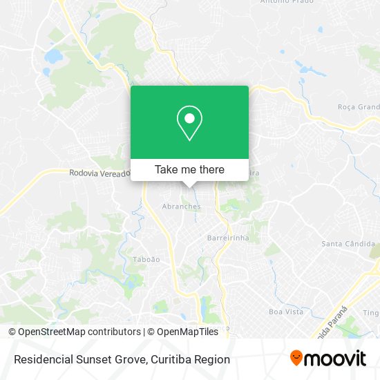 Residencial Sunset Grove map