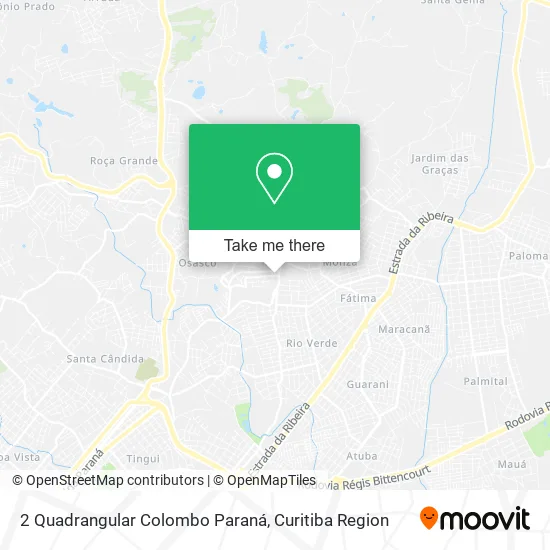 2 Quadrangular Colombo Paraná map