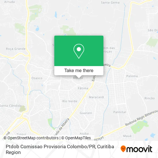 Ptdob Comissao Provisoria Colombo / PR map