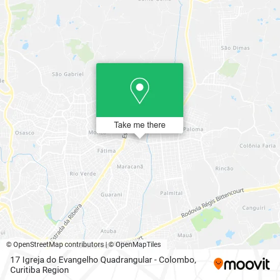 17 Igreja do Evangelho Quadrangular - Colombo map