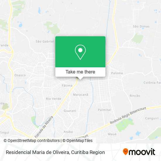 Mapa Residencial Maria de Oliveira