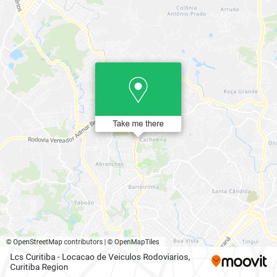 Lcs Curitiba - Locacao de Veiculos Rodoviarios map