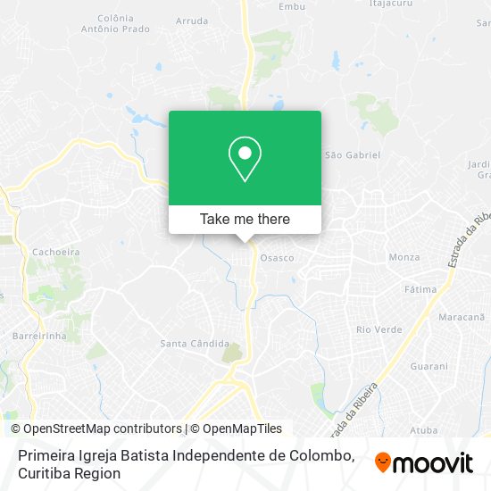 Primeira Igreja Batista Independente de Colombo map