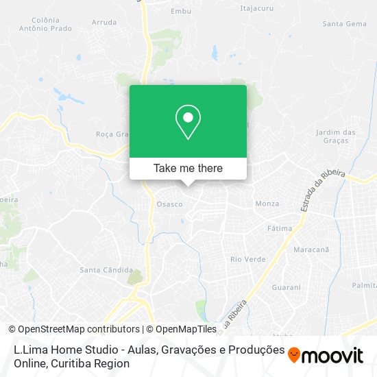 L.Lima Home Studio - Aulas, Gravações e Produções Online map
