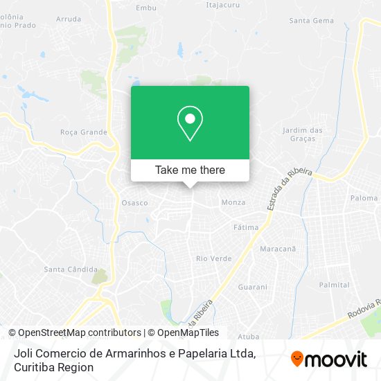 Joli Comercio de Armarinhos e Papelaria Ltda map