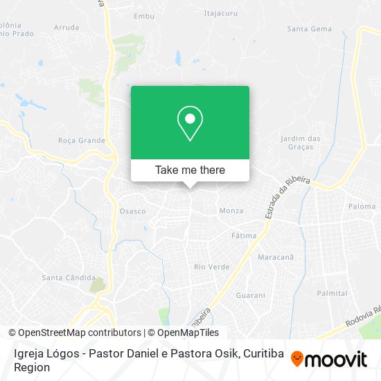 Mapa Igreja Lógos - Pastor Daniel e Pastora Osik