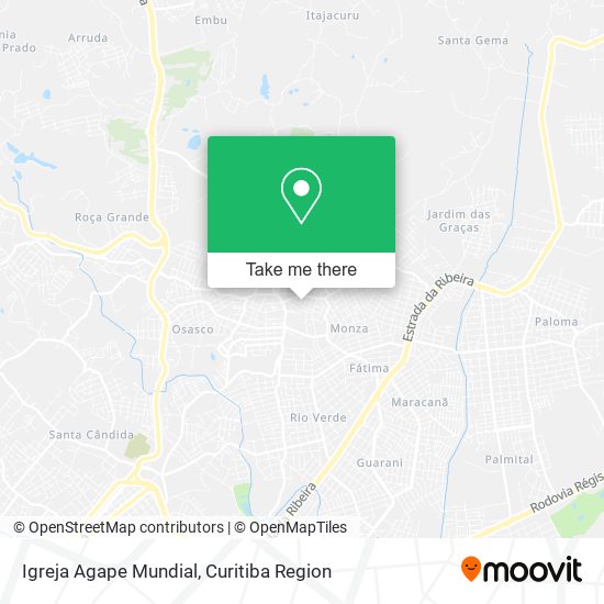 Igreja Agape Mundial map