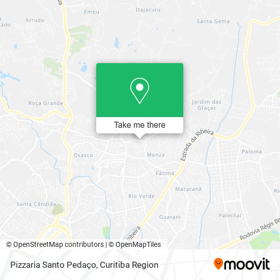 Pizzaria Santo Pedaço map