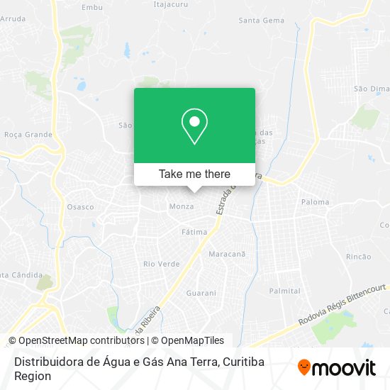 Distribuidora de Água e Gás Ana Terra map