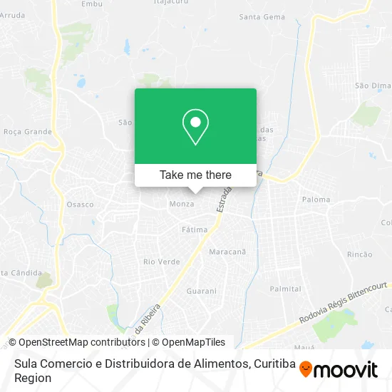 Sula Comercio e Distribuidora de Alimentos map
