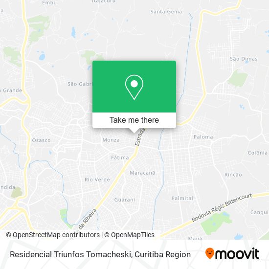Residencial Triunfos Tomacheski map