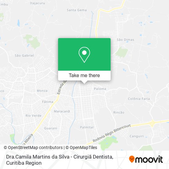 Dra.Camila Martins da Silva - Cirurgiã Dentista map