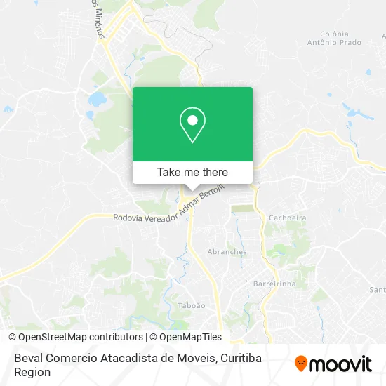 Beval Comercio Atacadista de Moveis map