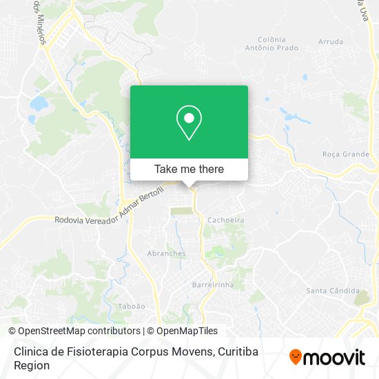 Clinica de Fisioterapia Corpus Movens map