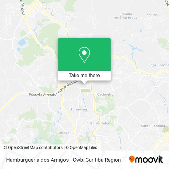 Hamburgueria dos Amigos - Cwb map