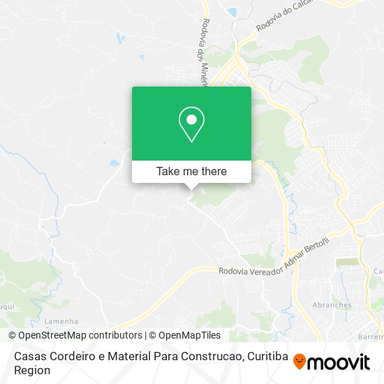 Casas Cordeiro e Material Para Construcao map