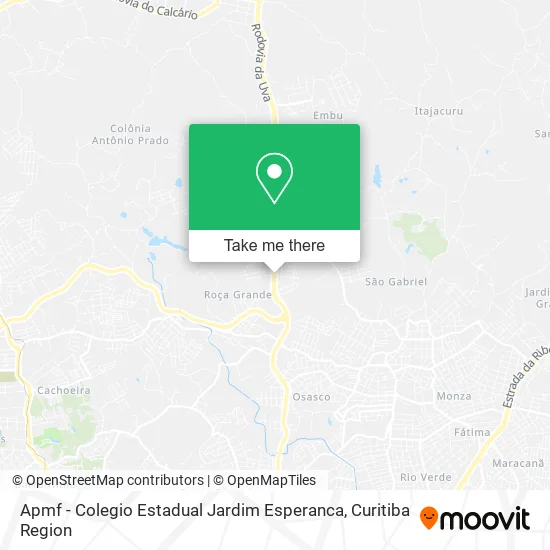 Apmf - Colegio Estadual Jardim Esperanca map