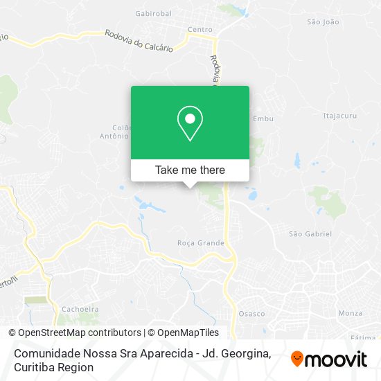 Comunidade Nossa Sra Aparecida - Jd. Georgina map