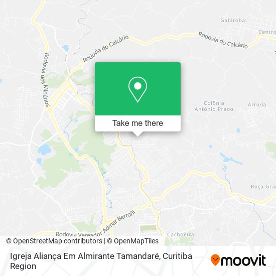 Igreja Aliança Em Almirante Tamandaré map