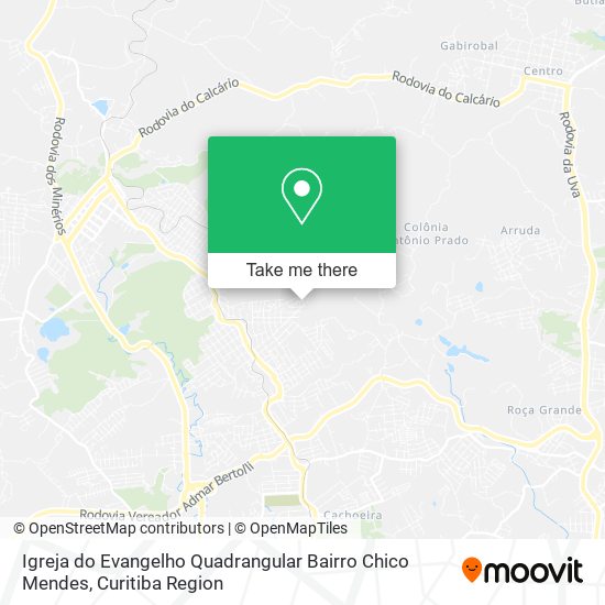 Igreja do Evangelho Quadrangular Bairro Chico Mendes map