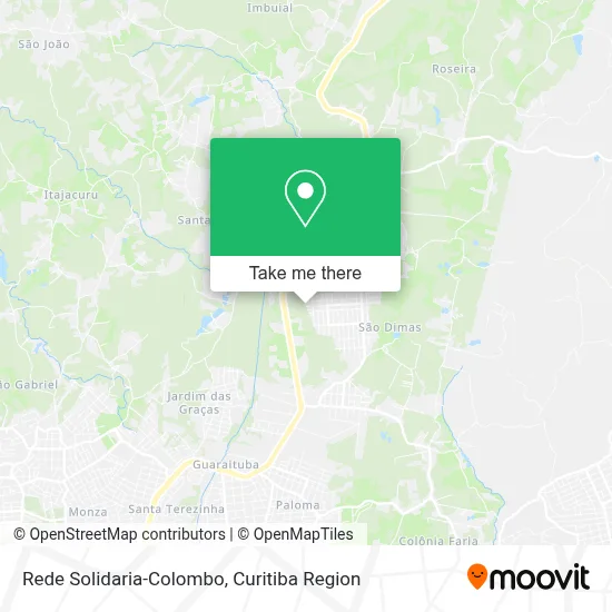 Rede Solidaria-Colombo map