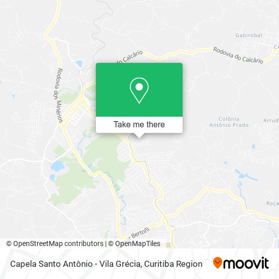 Capela Santo Antônio - Vila Grécia map