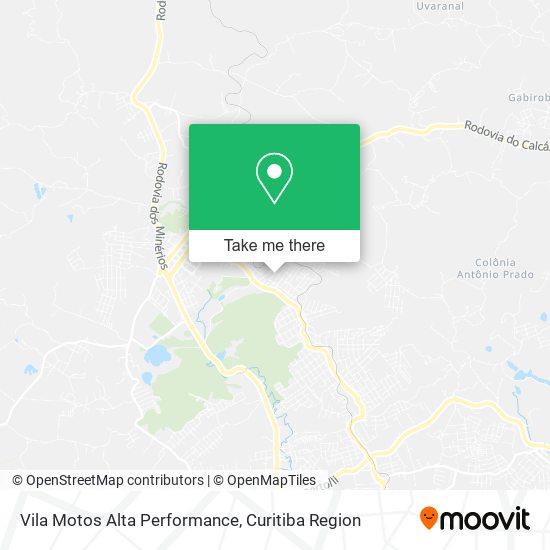 Vila Motos Alta Performance map