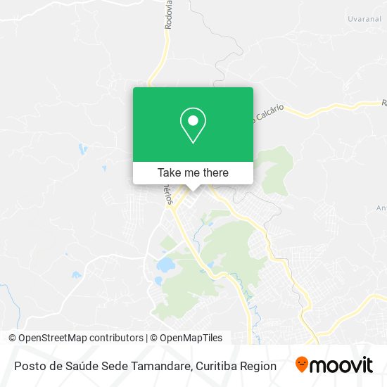 Mapa Posto de Saúde Sede Tamandare