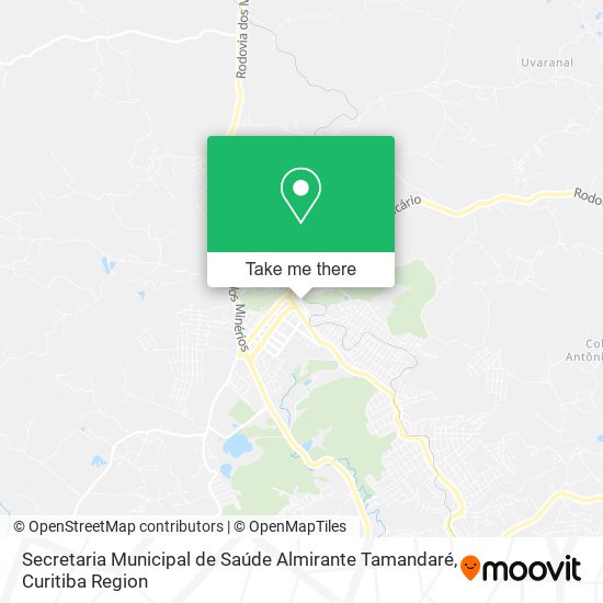 Secretaria Municipal de Saúde Almirante Tamandaré map