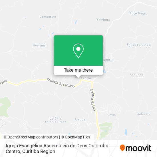 Igreja Evangélica Assembléia de Deus Colombo Centro map