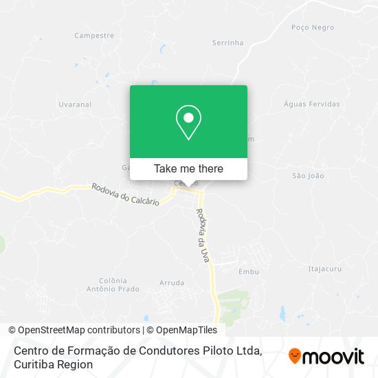 Centro de Formação de Condutores Piloto Ltda map
