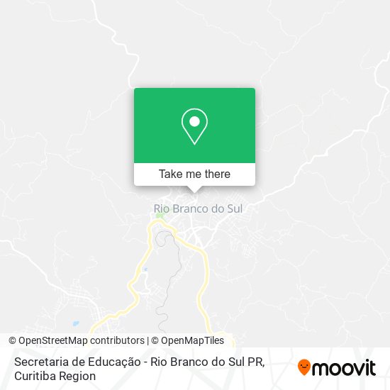 Secretaria de Educação - Rio Branco do Sul PR map