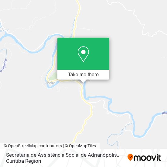 Secretaria de Assistência Social de Adrianópolis. map