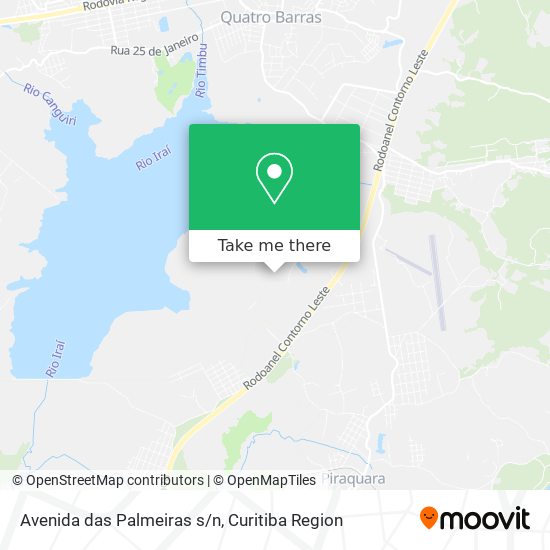 Avenida das Palmeiras s/n map