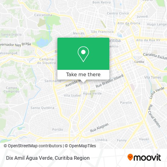 Dix Amil Água Verde map