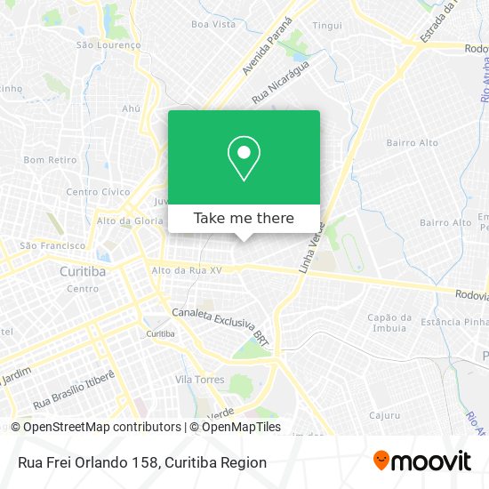 Rua Frei Orlando 158 map