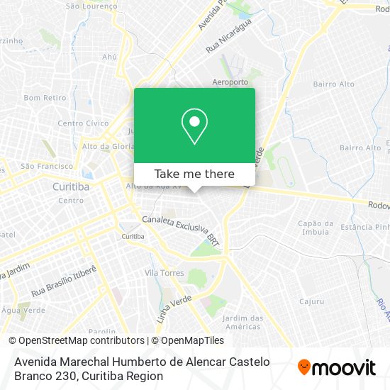 Mapa Avenida Marechal Humberto de Alencar Castelo Branco 230