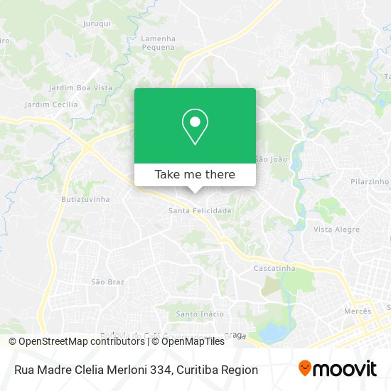 Rua Madre Clelia Merloni 334 map