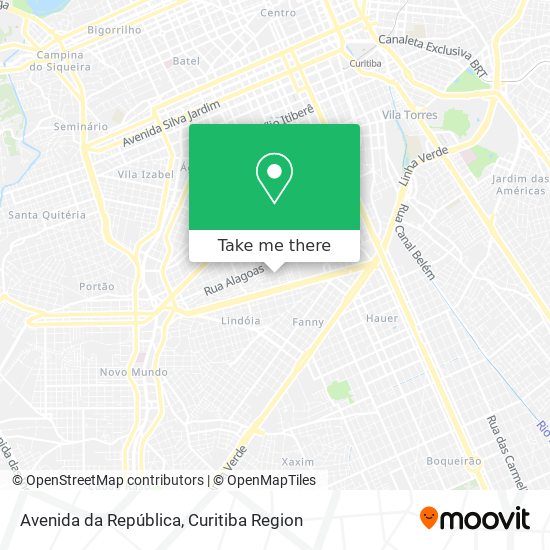 Mapa Avenida da República