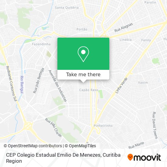 CEP Colegio Estadual Emilio De Menezes map