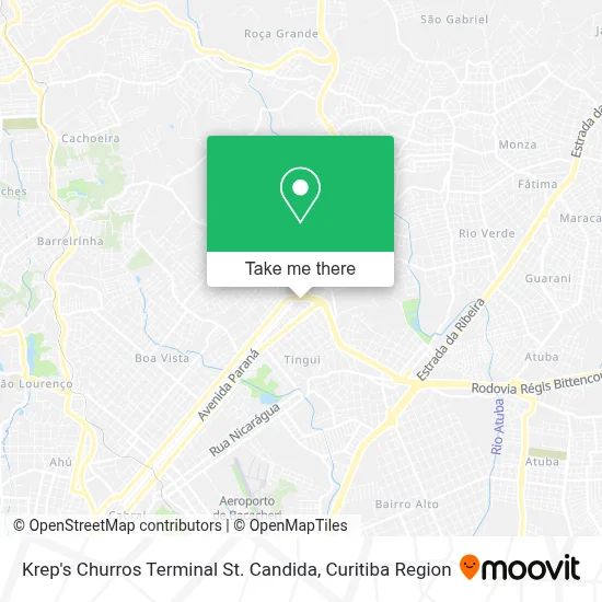 Krep's Churros Terminal St. Candida map