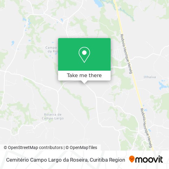 Cemitério Campo Largo da Roseira map