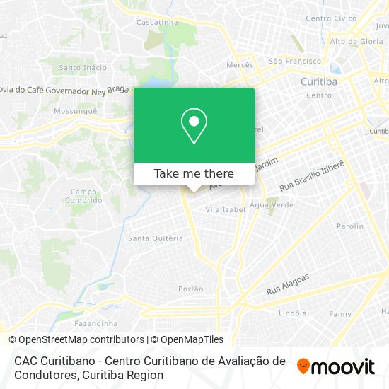 CAC Curitibano - Centro Curitibano de Avaliação de Condutores map