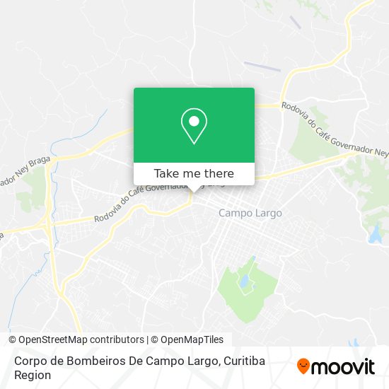 Corpo de Bombeiros De Campo Largo map