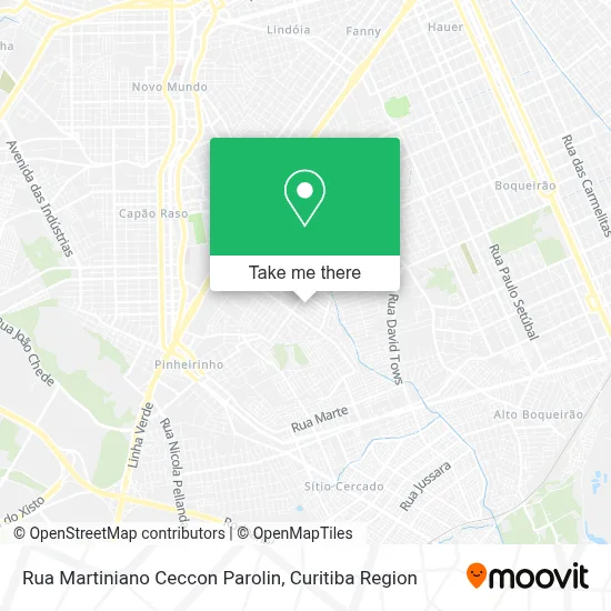 Rua Martiniano Ceccon Parolin map