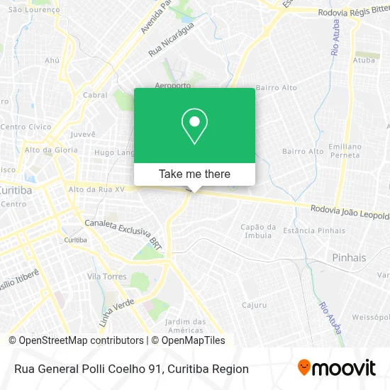 Rua General Polli Coelho 91 map