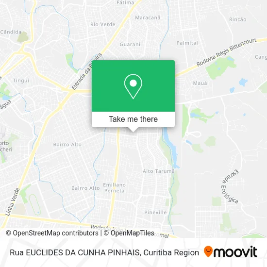 Rua EUCLIDES DA CUNHA PINHAIS map